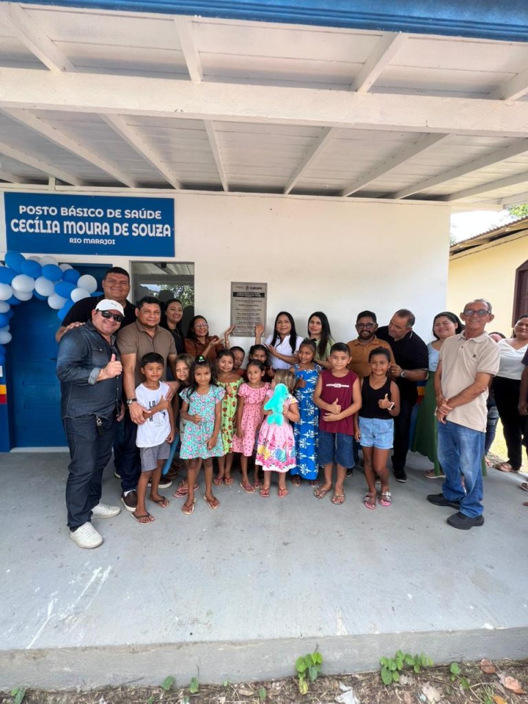 PREFEITURA DE GURUPÁ ENTREGA NOVO POSTO DE SAÚDE CECÍLIA DE MOURA NO RIO MARAJOI